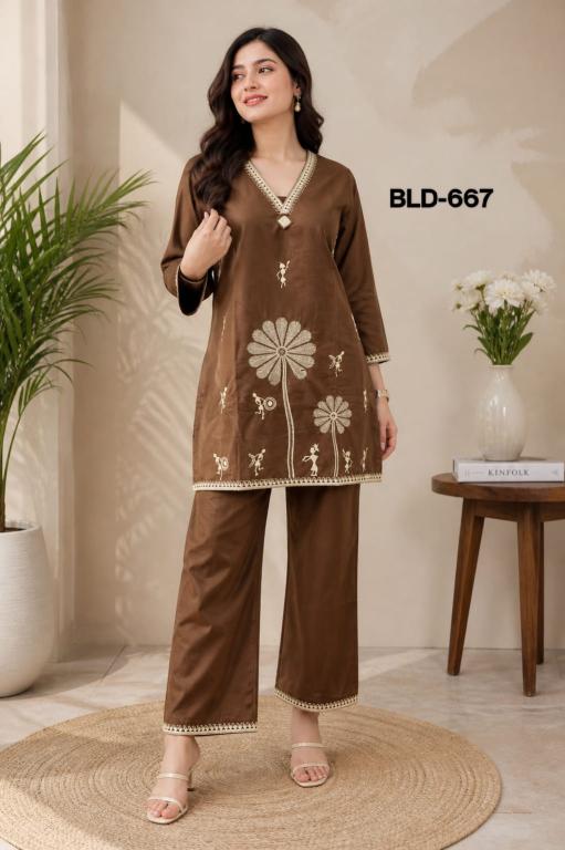 Ballika cotton liva cord set wholesale